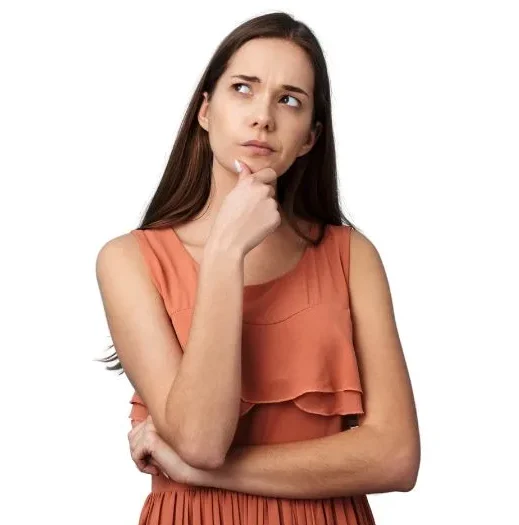 girl thinking of decision